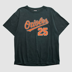 Baltimore Orioles Majestic 2000s T-shirt Black Vintage