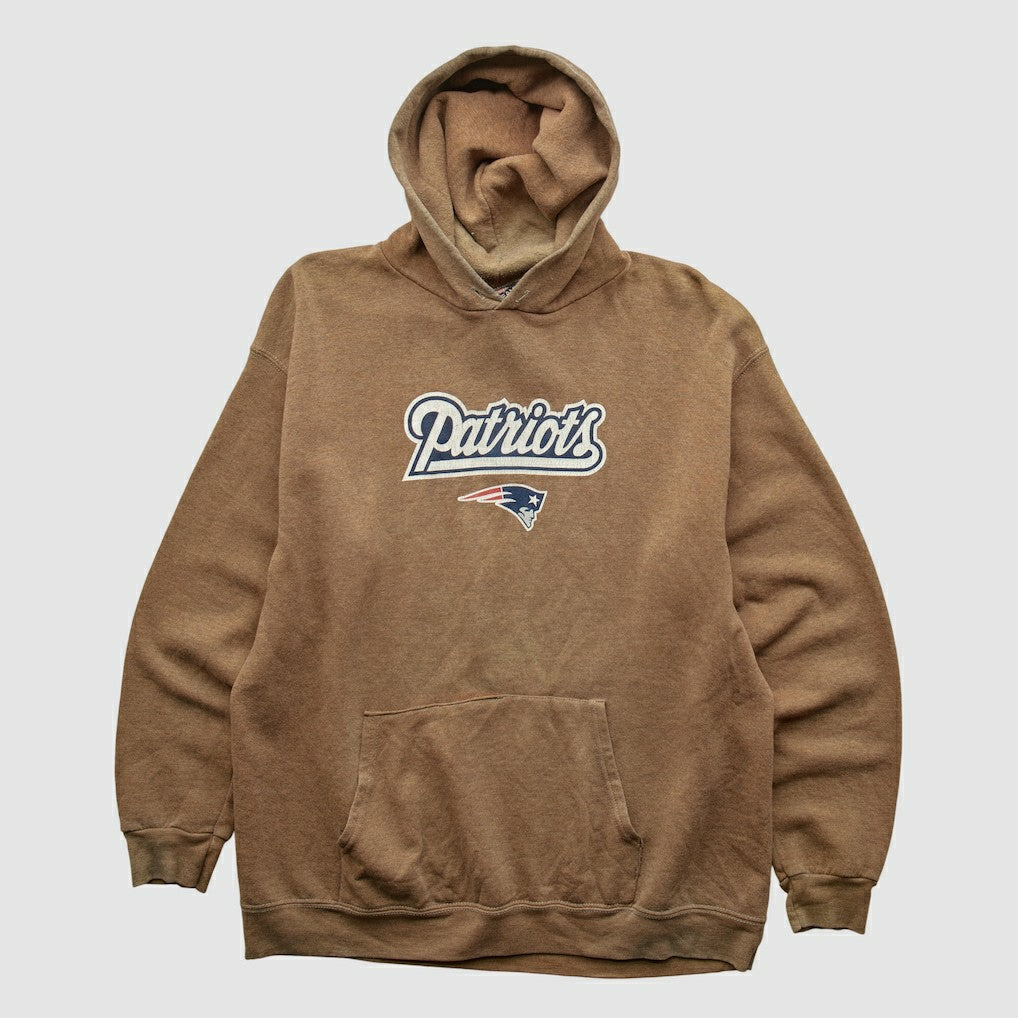 New England Patriots NFL 2000s Hooded Pullover Sweatshirt - Clay Vintage discount