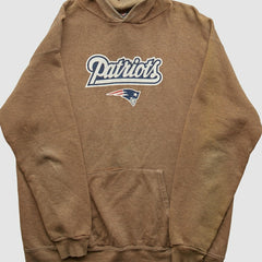 New England Patriots NFL 2000s Hooded Pullover Sweatshirt - Clay Vintage discount