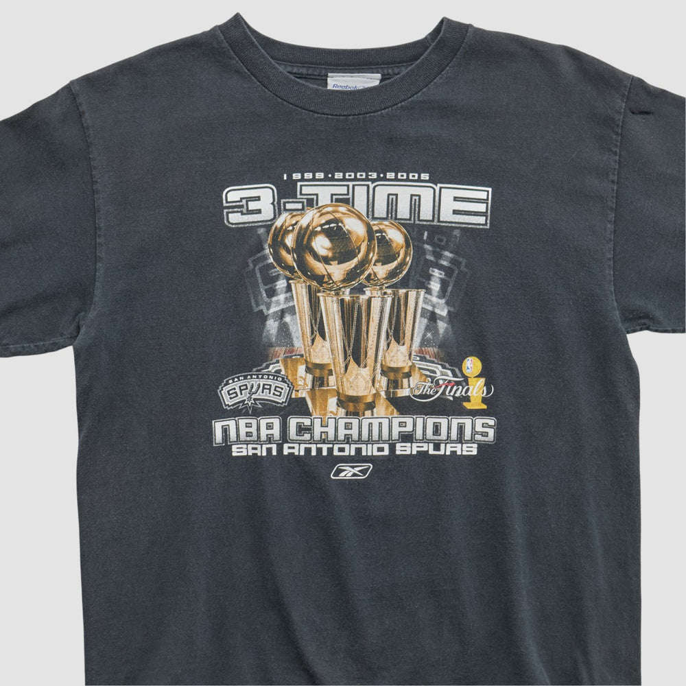 San Antonio Spurs Reebok 2005 T-shirt - Black Vintage outlet