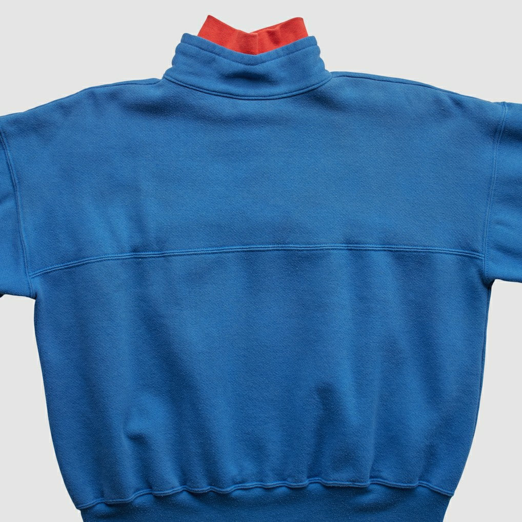 New England Patriots Dodger 90s 1/4 Zip Sweatshirt - Blue Vintage cheap