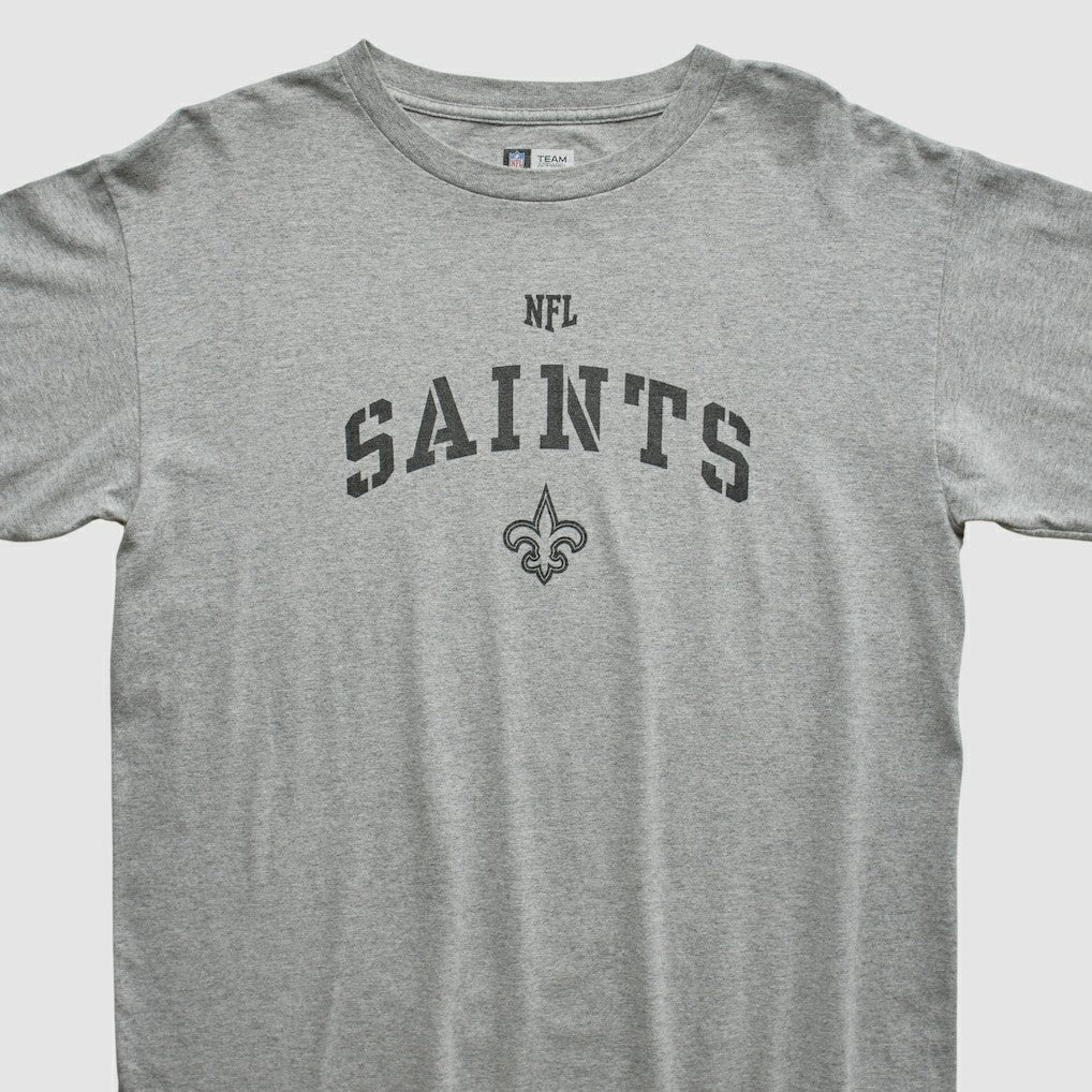 New Orleans Saints NFL Long Sleeve T-shirt - Heather Gray Vintage outlet
