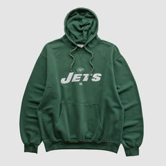 New York Jets NFL 2000s Hooded Pullover Sweatshirt - Green Vintage discount