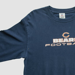 Chicago Bears NFL 2010s Long Sleeve T-shirt - Navy Vintage online