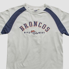 Denver Broncos CSA 90s Long Sleeve T-shirt - White Vintage on sale