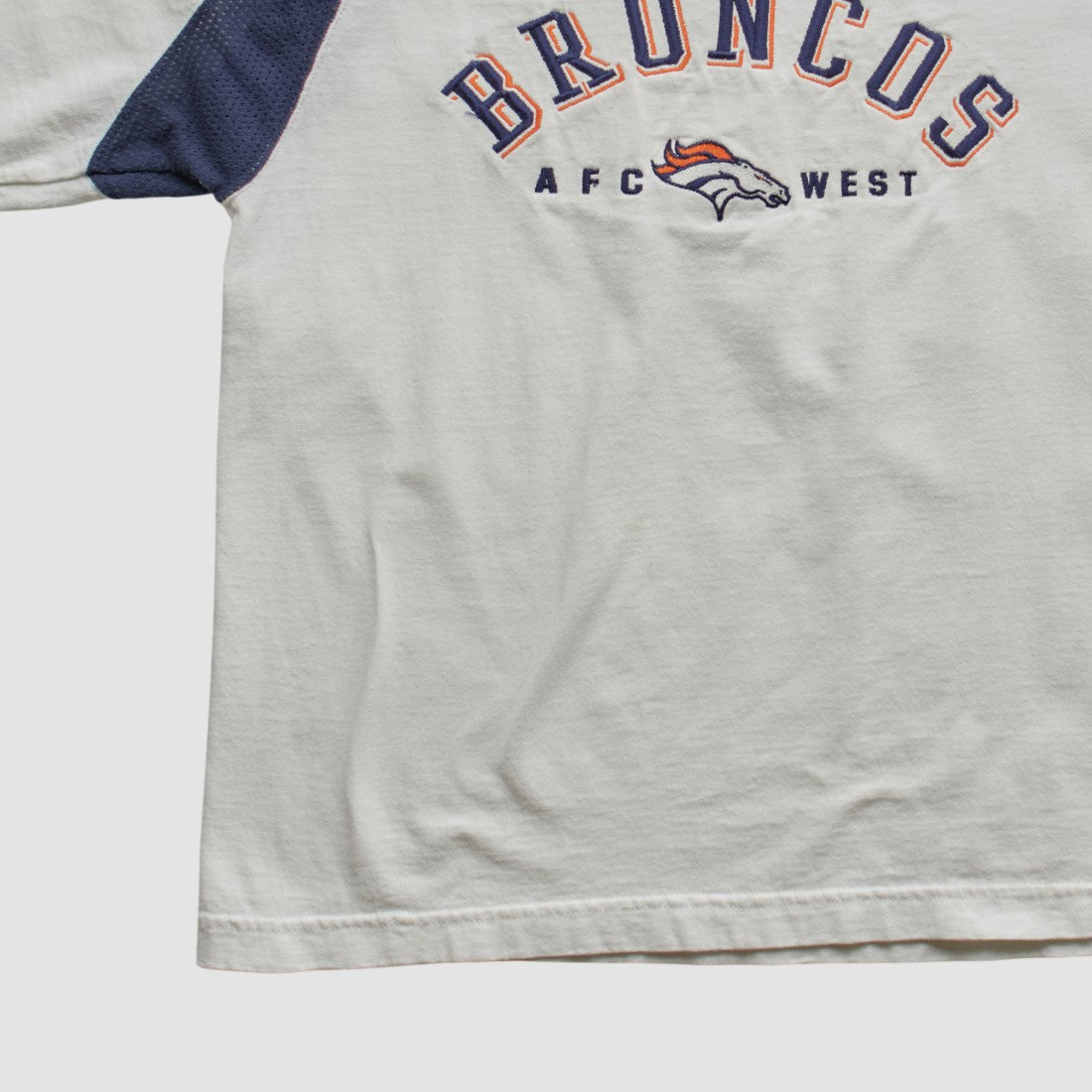 Denver Broncos CSA 90s Long Sleeve T-shirt - White Vintage on sale