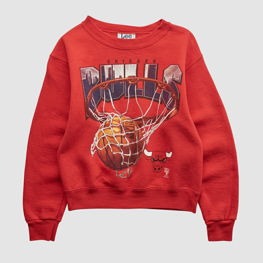 Chicago Bulls Lee Apparel 90s Pullover Sweatshirt - Red Vintage discount