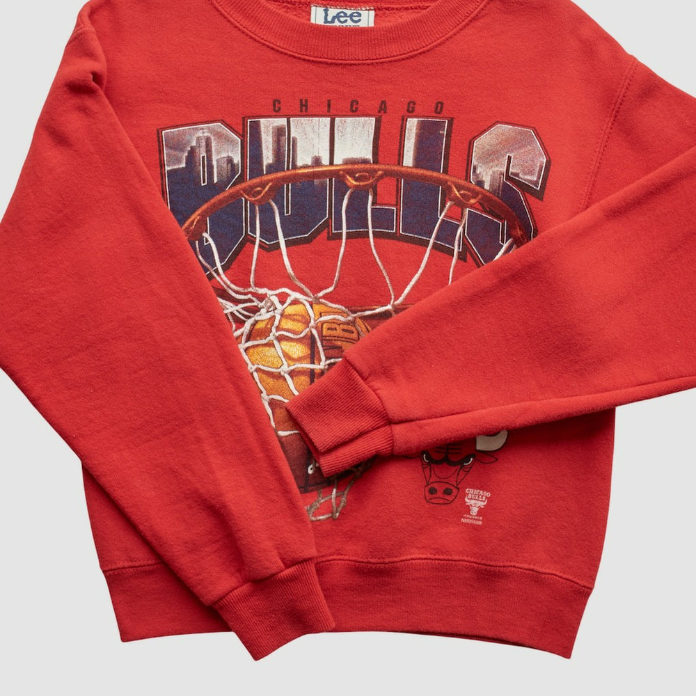 Chicago Bulls Lee Apparel 90s Pullover Sweatshirt - Red Vintage discount