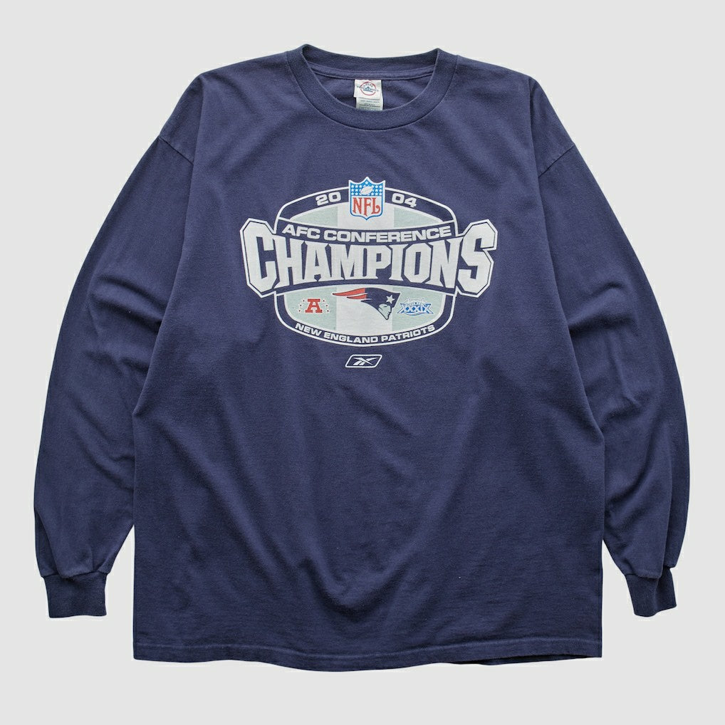 New England Patriots Delta 2004 Long Sleeve T-shirt - Navy Vintage outlet