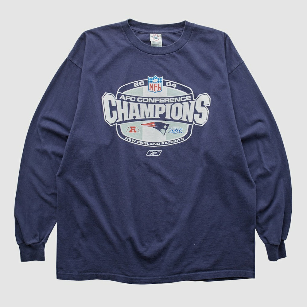 New England Patriots Delta 2004 Long Sleeve T-shirt - Navy Vintage outlet
