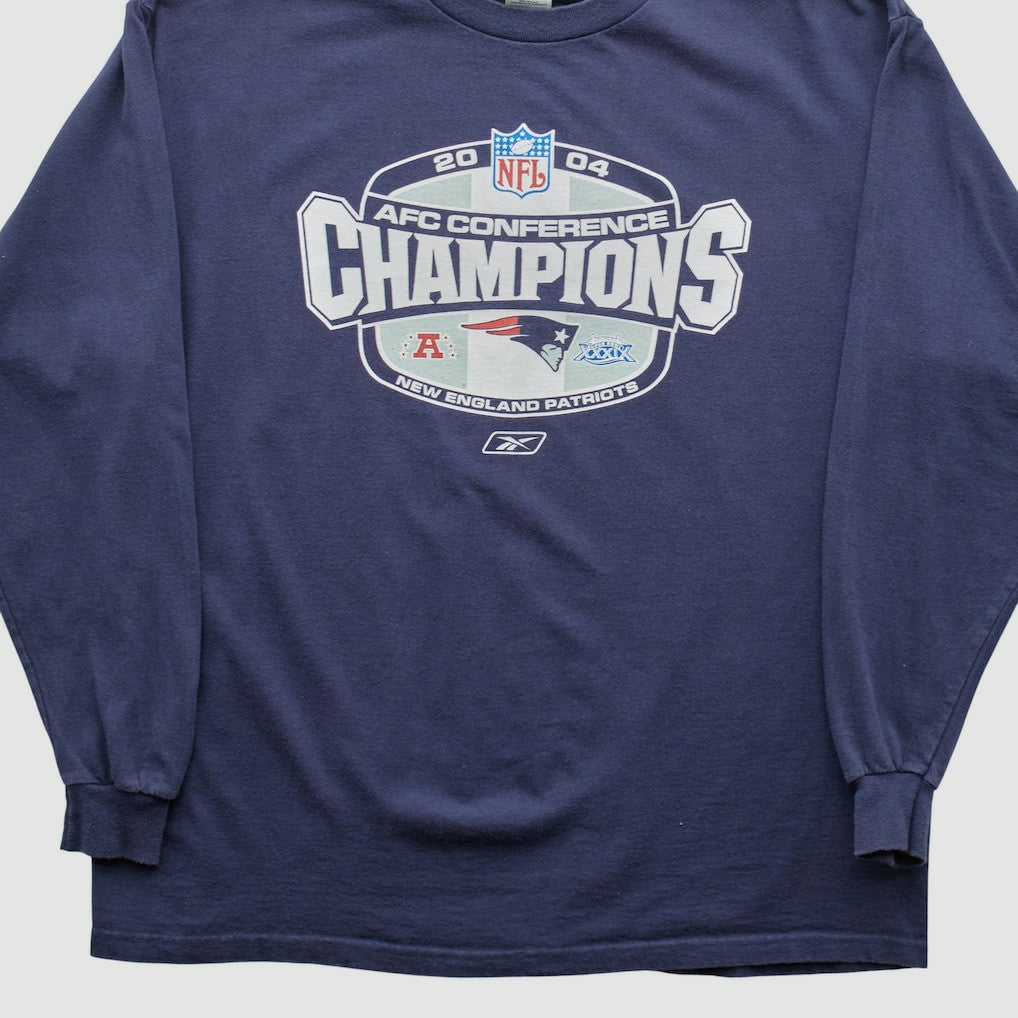 New England Patriots Delta 2004 Long Sleeve T-shirt - Navy Vintage outlet