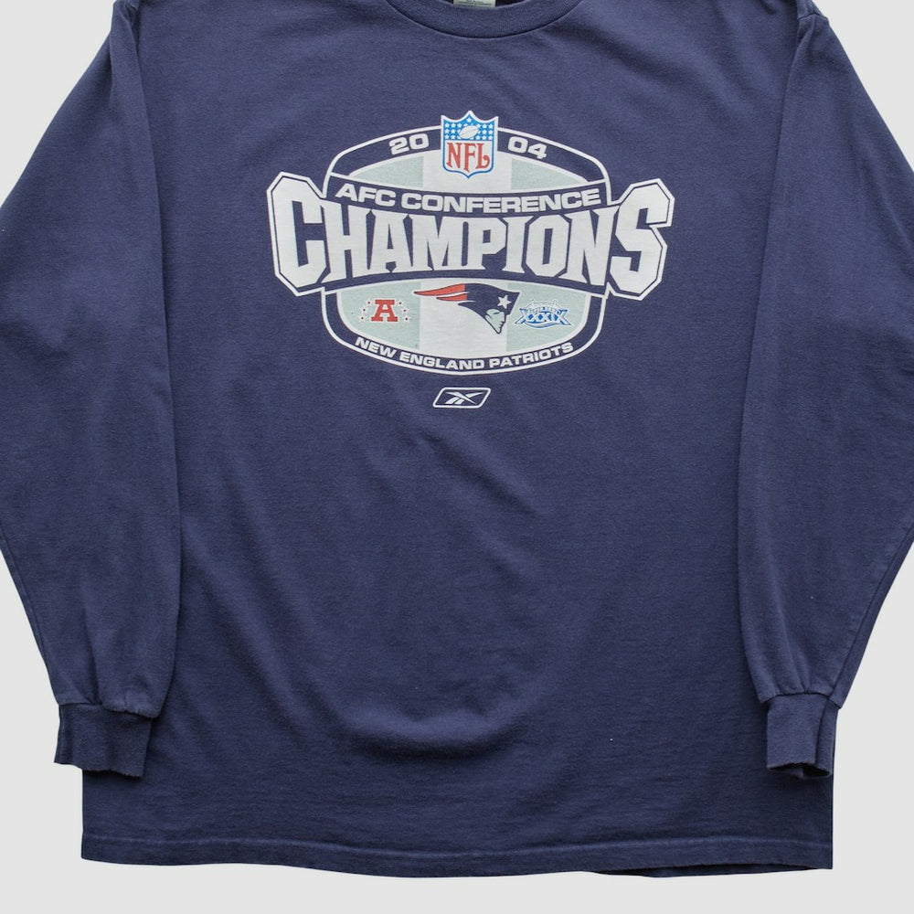 New England Patriots Delta 2004 Long Sleeve T-shirt - Navy Vintage outlet