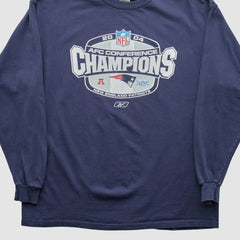 New England Patriots Delta 2004 Long Sleeve T-shirt - Navy Vintage outlet