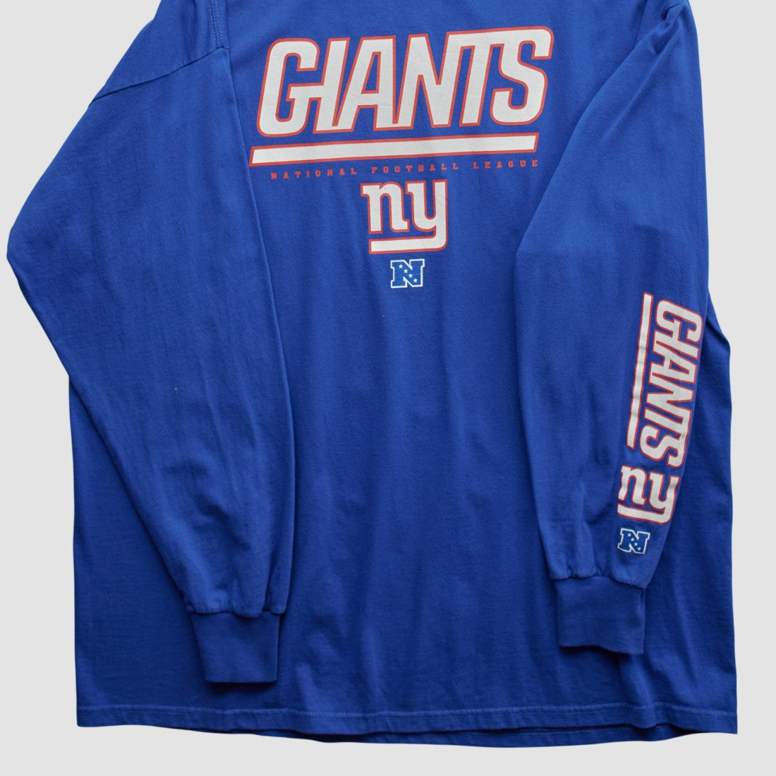 New York Giants NFL 2010s Long Sleeve T-shirt - Blue Vintage online