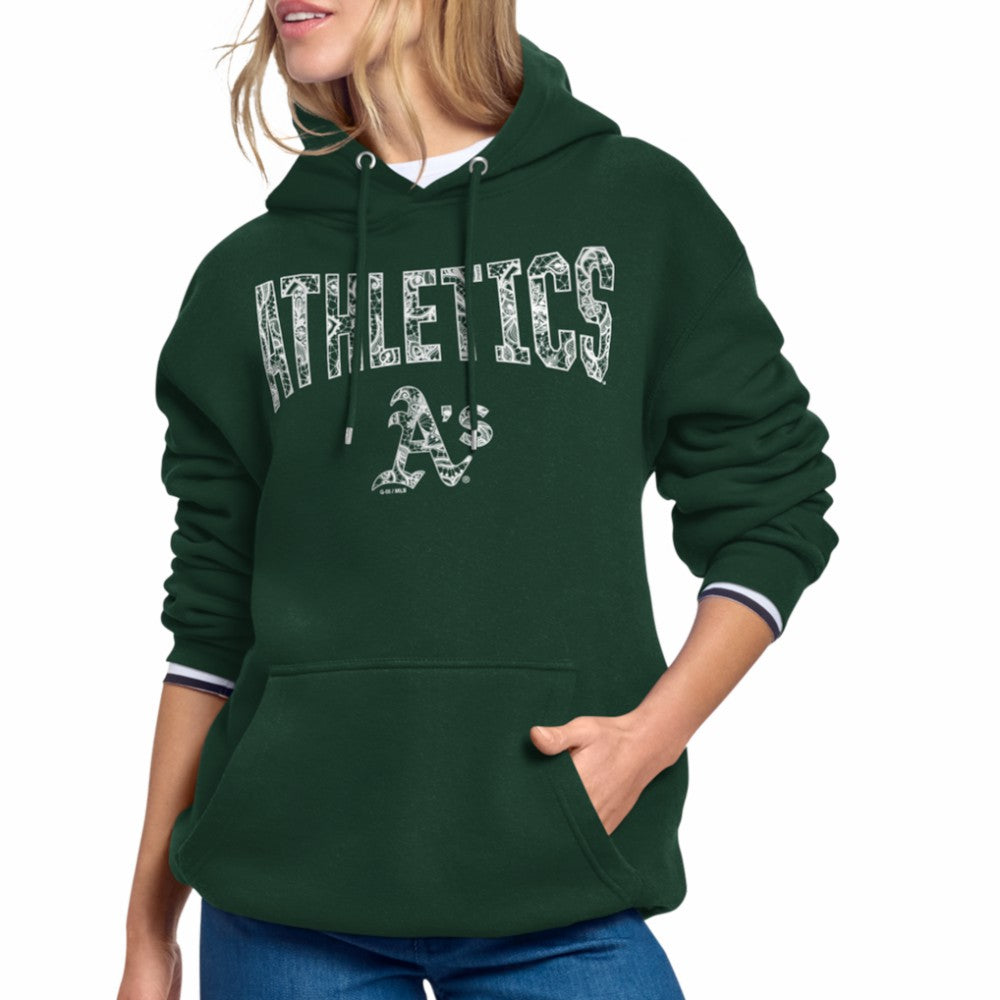 Athletics Starter Women's Lace Team Lockup Fleece Hoodie Green