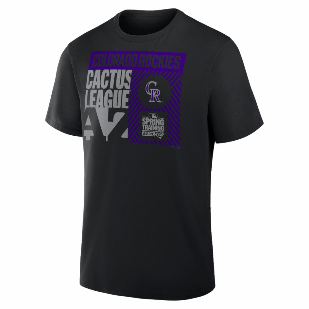 Colorado Rockies 2026 Spring Training True Icon T-Shirt Black