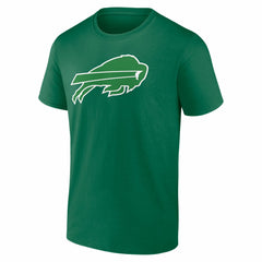 Josh Allen Buffalo Bills St. Patrick's Day Icon Name & Number T-Shirt - Green outlet