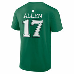 Josh Allen Buffalo Bills St. Patrick's Day Icon Name & Number T-Shirt - Green outlet
