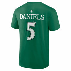 Jayden Daniels Washington Commanders St. Patrick's Day Icon Name & Number T-Shirt - Green outlet
