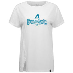 Arizona Diamondbacks Levelwear Women's Blue Haven Influx Cornerstone T-Shirt White