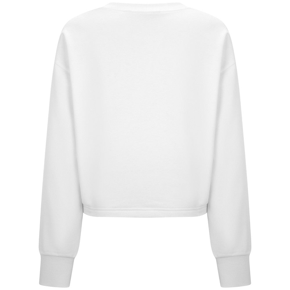 Kansas City Royals Levelwear Women's Judd Cornerstone Cropped Sweatshirt White