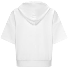 New York Yankees Levelwear Women's Amber Short Sleeve Cornerstone Hoodie White