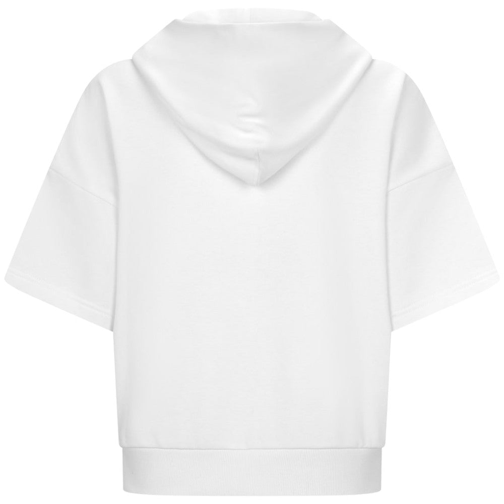 Athletics Levelwear Women's Amber Short Sleeve Cornerstone Hoodie White