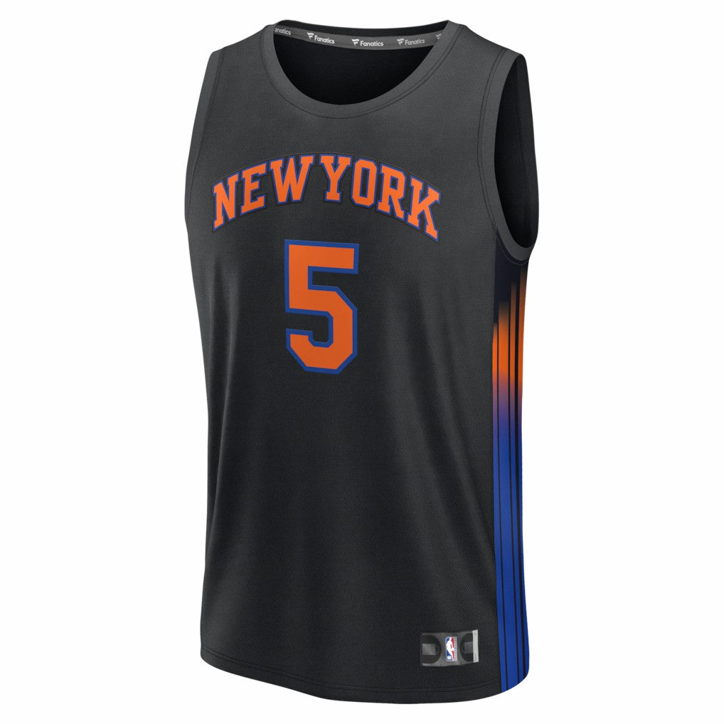Jose Alvarado New York Knicks Fast Break Replica Jersey - Black - Statement Edition sale