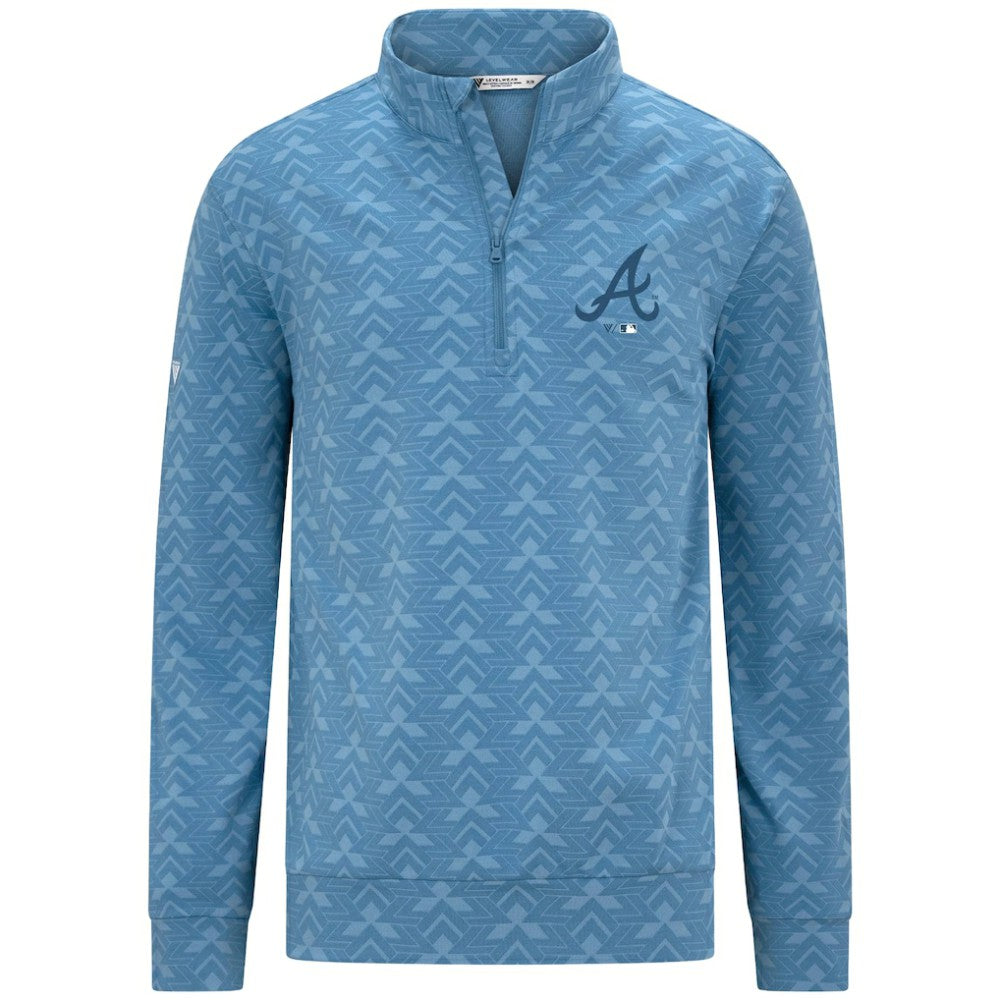 Atlanta Braves Levelwear Chameleon Quarter-Zip Pullover Blue