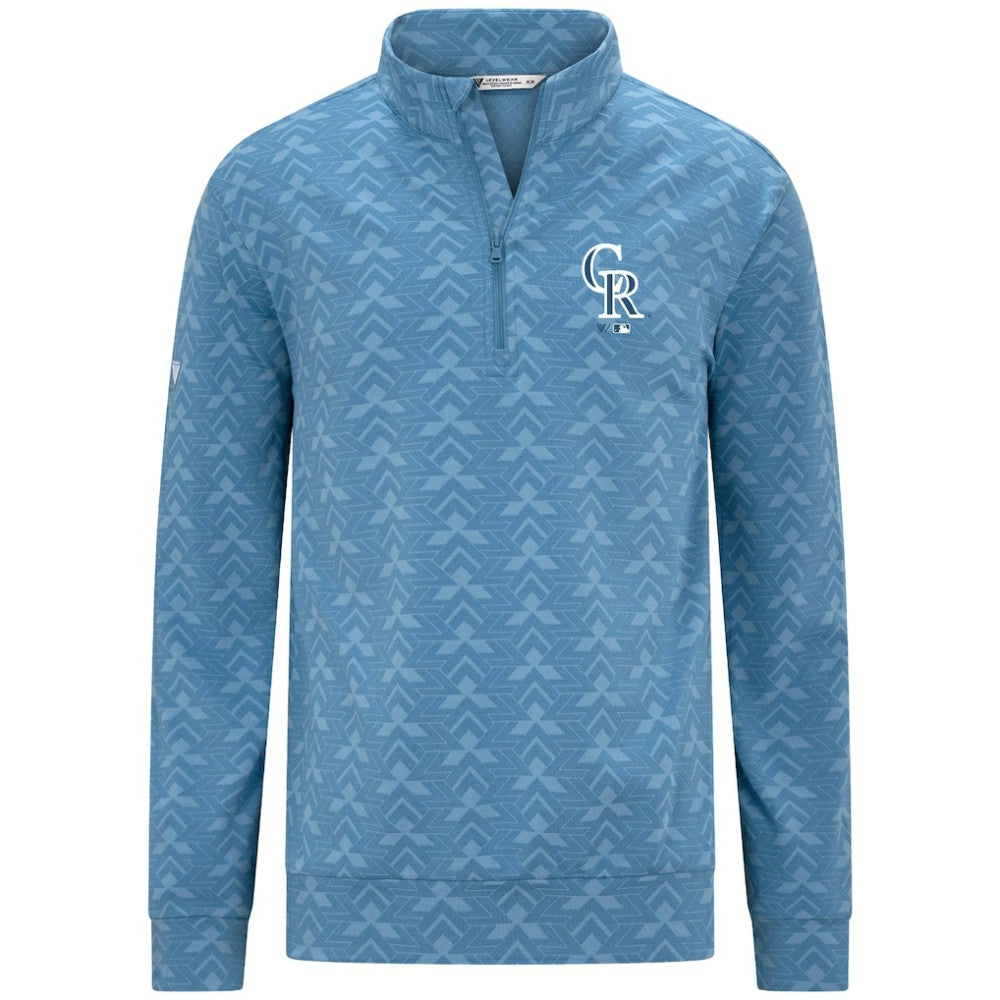 Colorado Rockies Levelwear Chameleon Quarter-Zip Pullover Blue