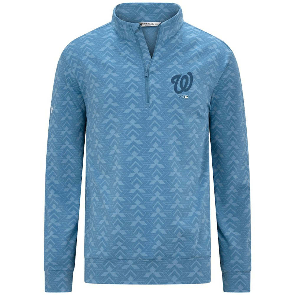 Washington Nationals Levelwear Chameleon Quarter-Zip Pullover Blue