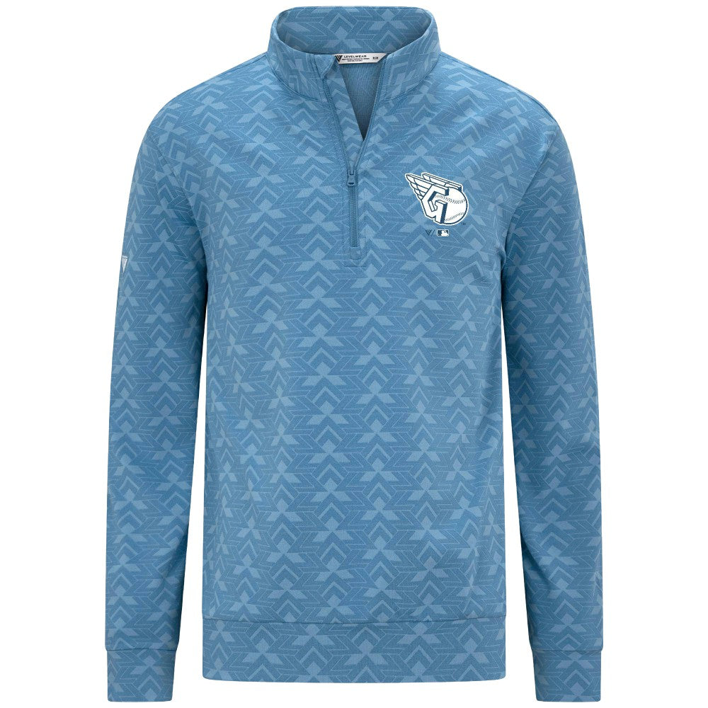 Cleveland Guardians Levelwear Chameleon Quarter-Zip Pullover Blue