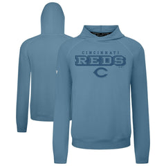 Cincinnati Reds Levelwear Mandate Tri-Blend Hoodie Blue