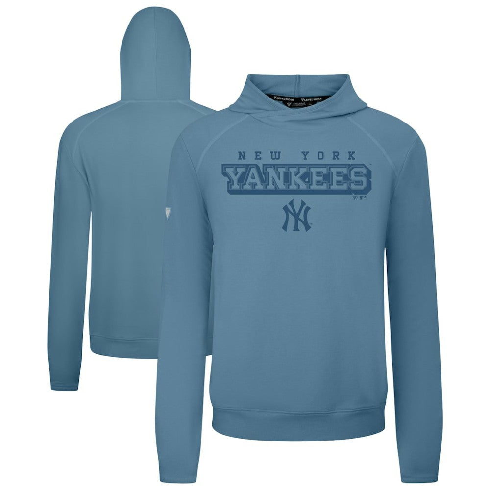 New York Yankees Levelwear Mandate Tri-Blend Hoodie Blue