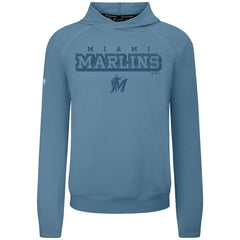Miami Marlins Levelwear Mandate Tri-Blend Hoodie Blue
