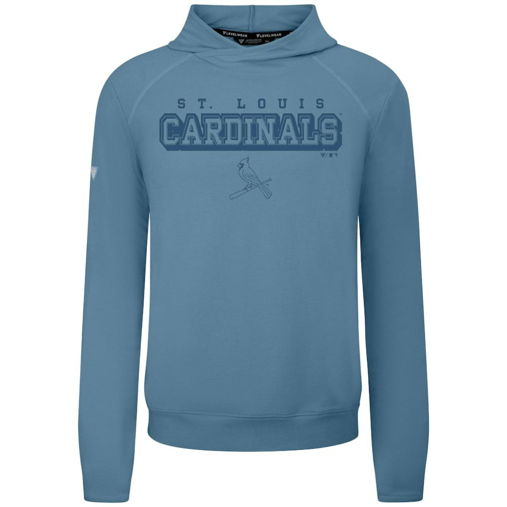 St. Louis Cardinals Levelwear Mandate Tri-Blend Hoodie Blue