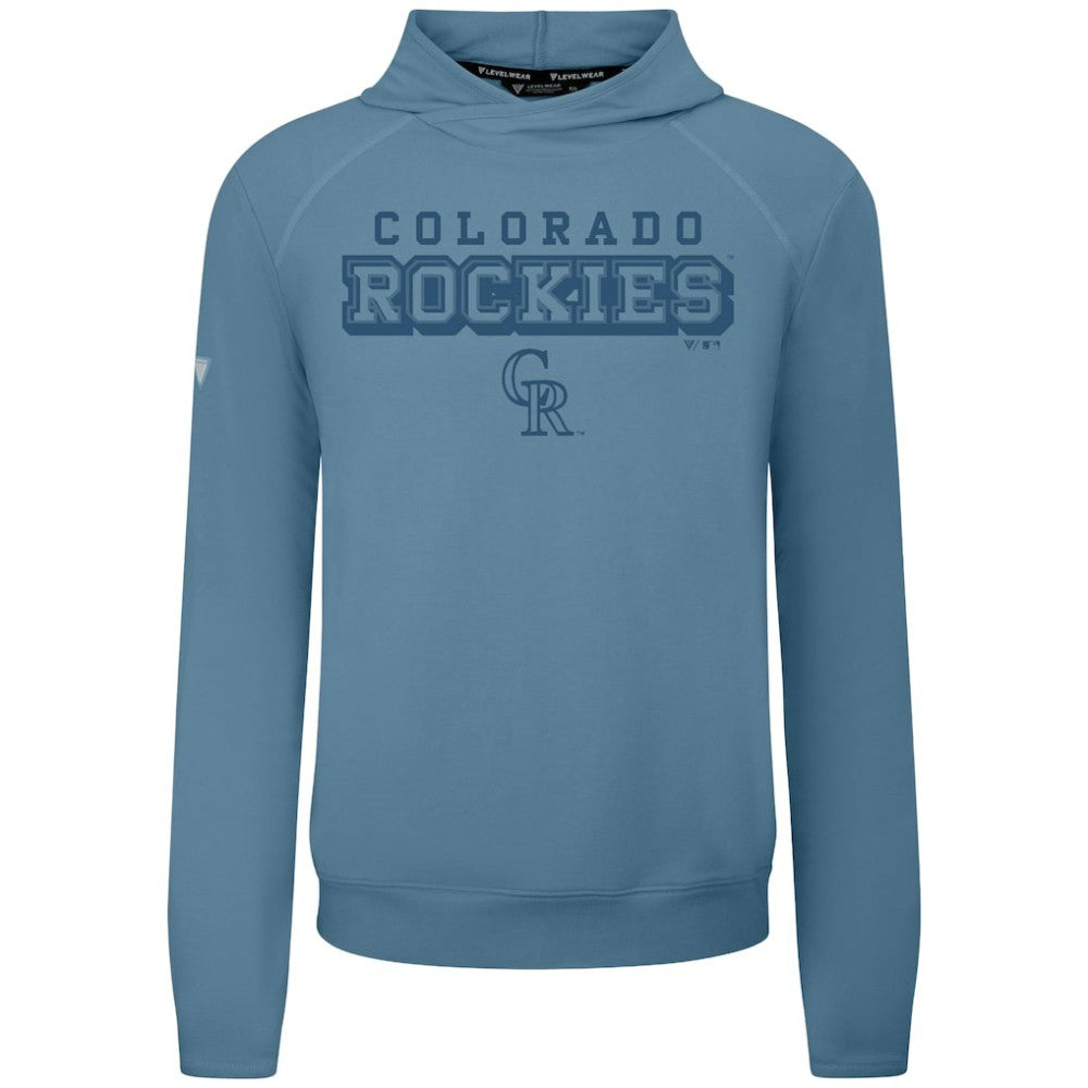 Colorado Rockies Levelwear Mandate Tri-Blend Hoodie Blue