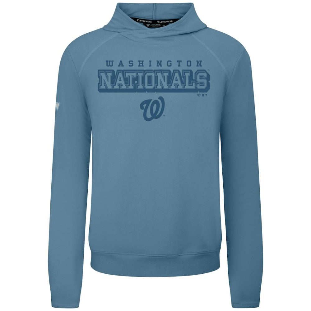 Washington Nationals Levelwear Mandate Tri-Blend Hoodie Blue