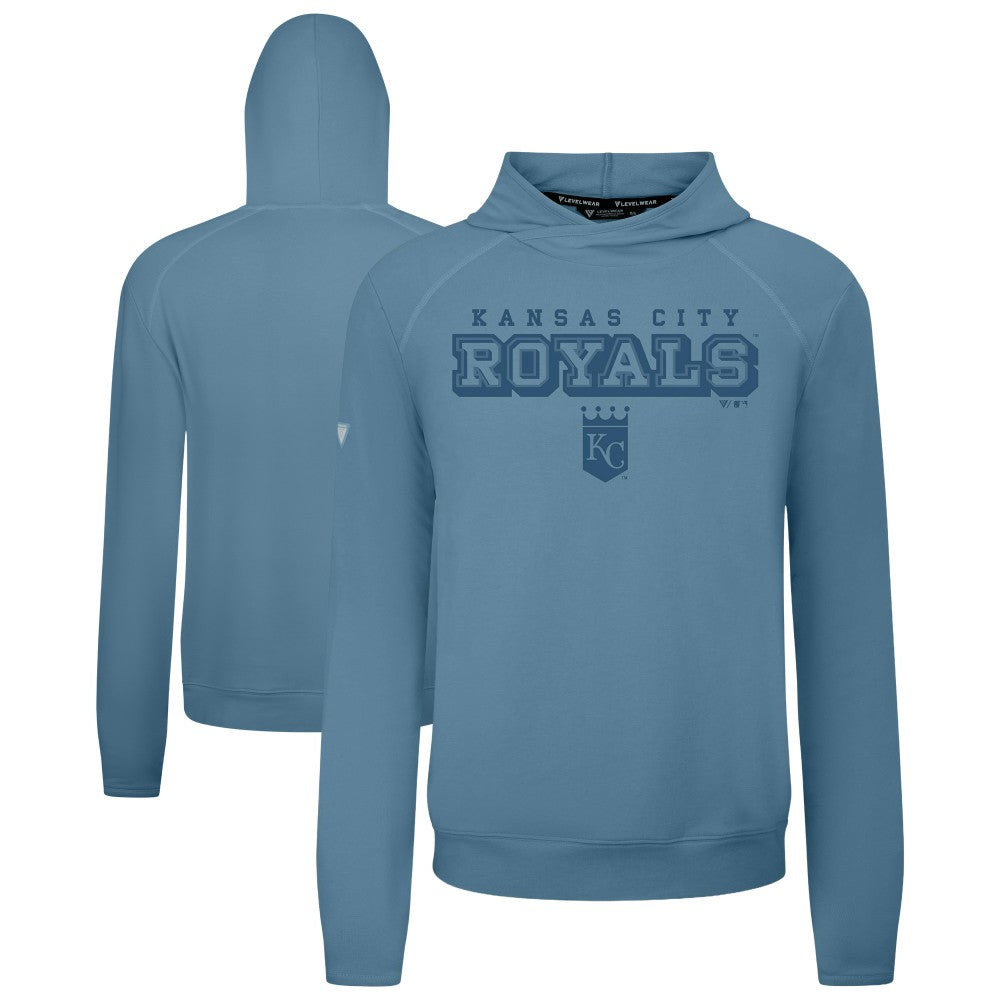 Kansas City Royals Levelwear Mandate Tri-Blend Hoodie Blue