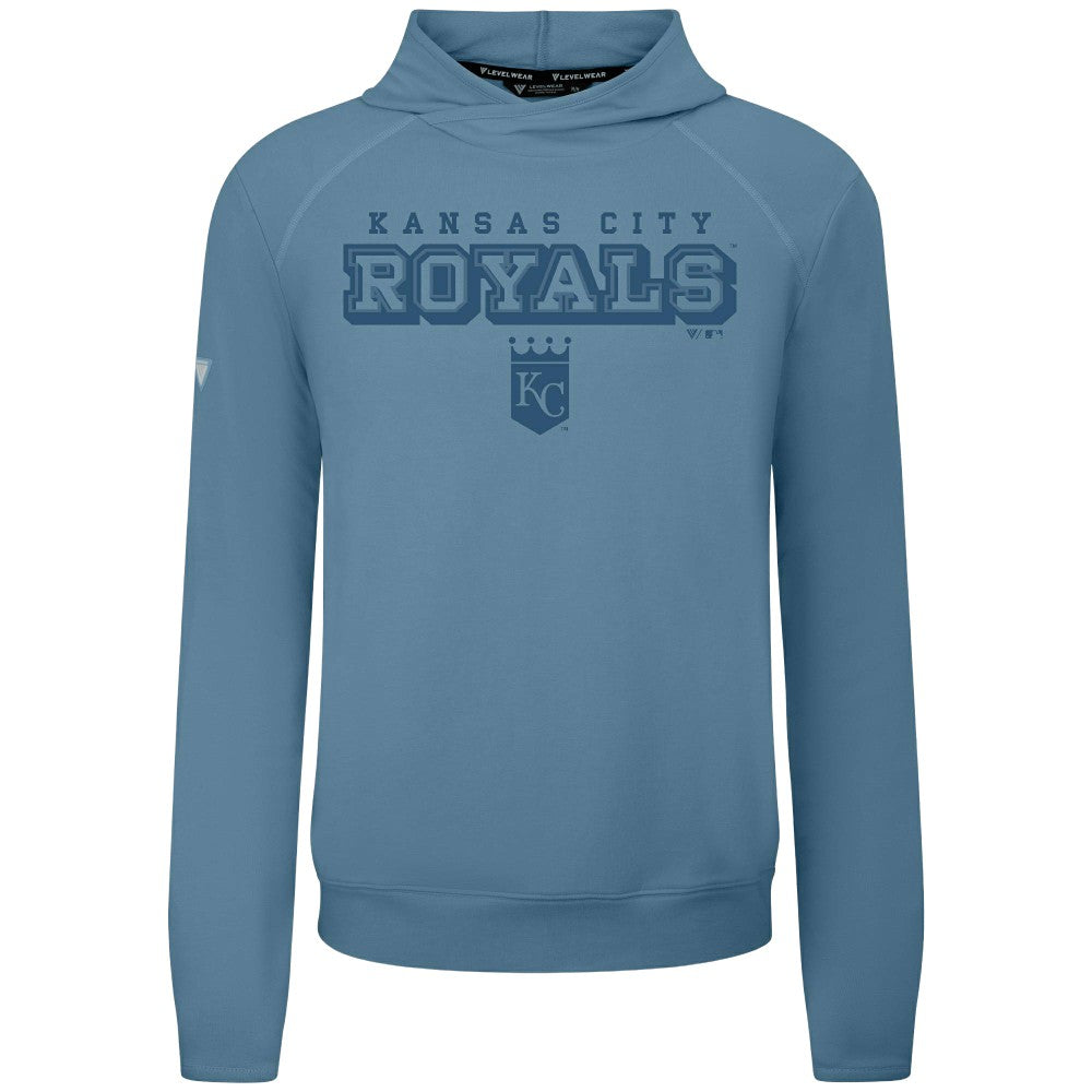 Kansas City Royals Levelwear Mandate Tri-Blend Hoodie Blue