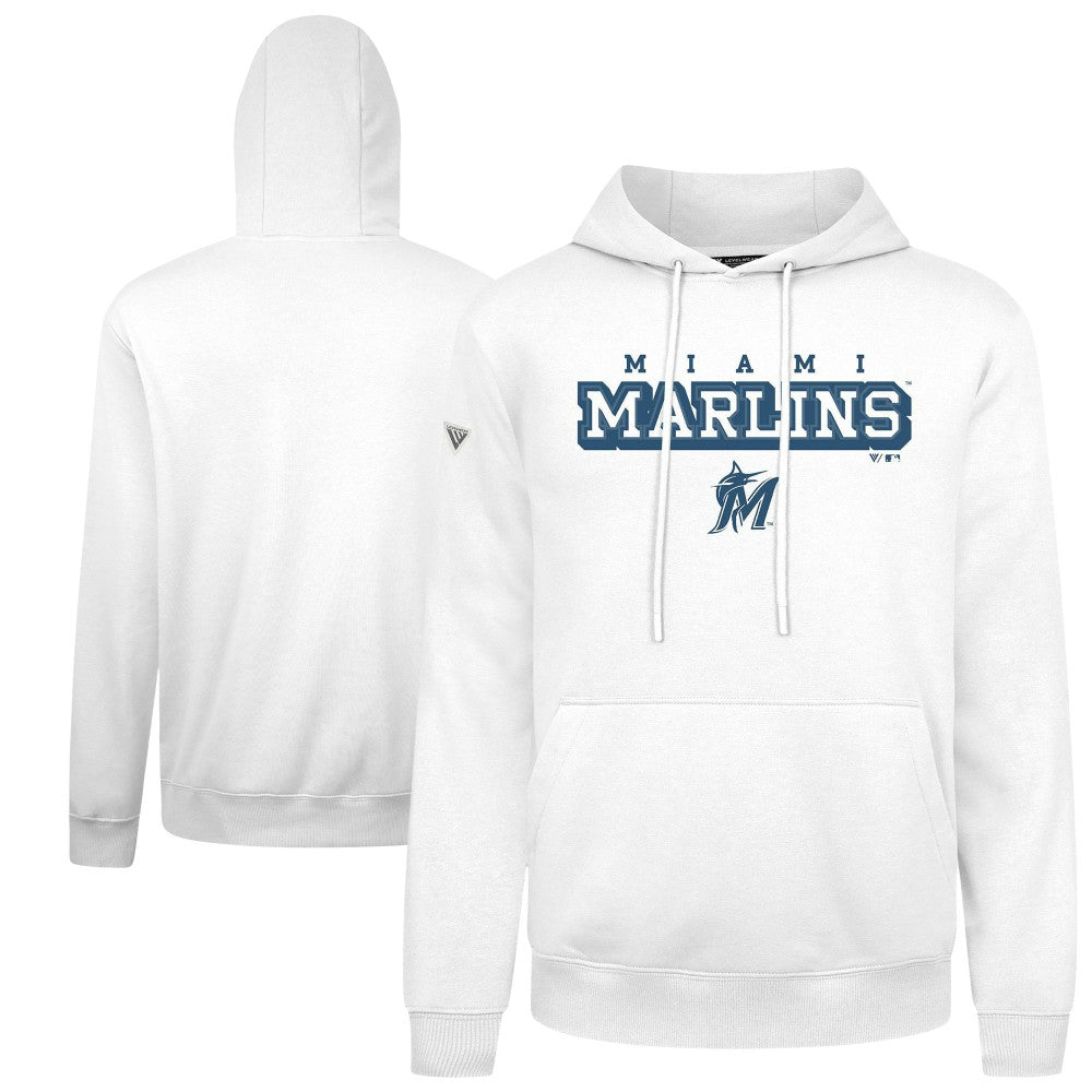 Miami Marlins Levelwear Podium Hoodie White