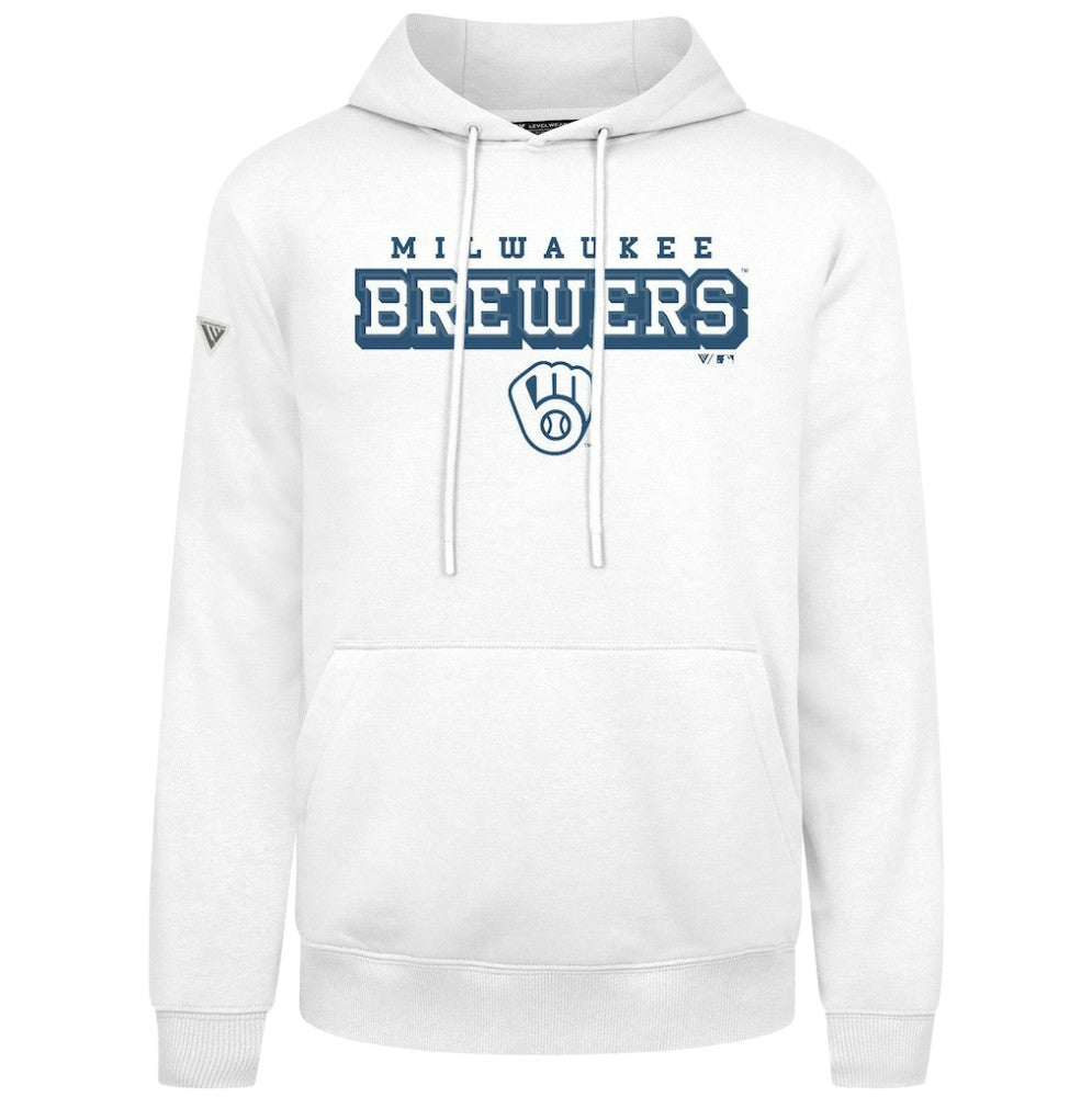Milwaukee Brewers Levelwear Podium Hoodie White