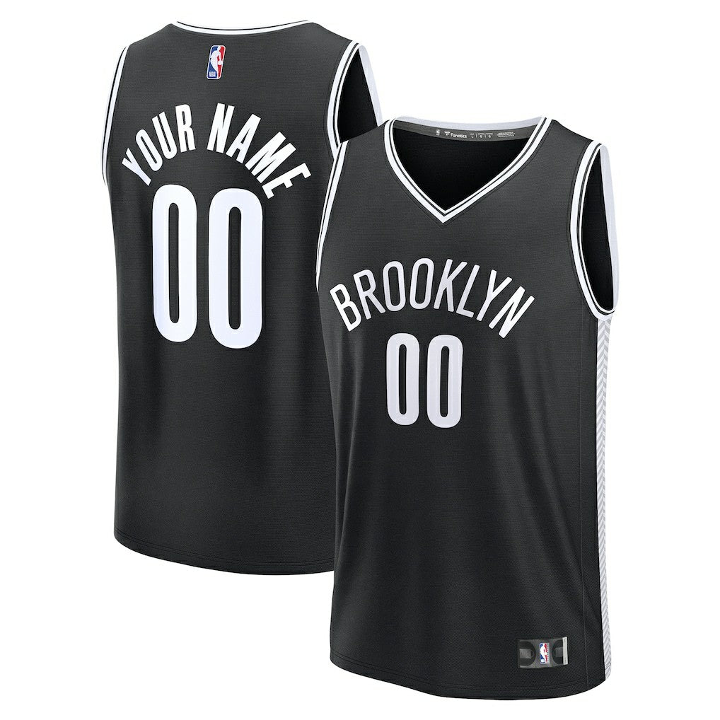 Brooklyn Nets Fast Break Custom Jersey - Icon Edition - Black shop