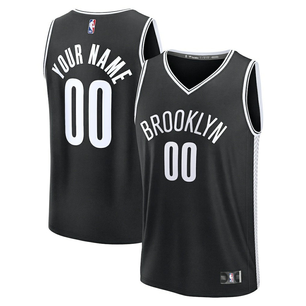 Brooklyn Nets Fast Break Custom Jersey - Icon Edition - Black shop