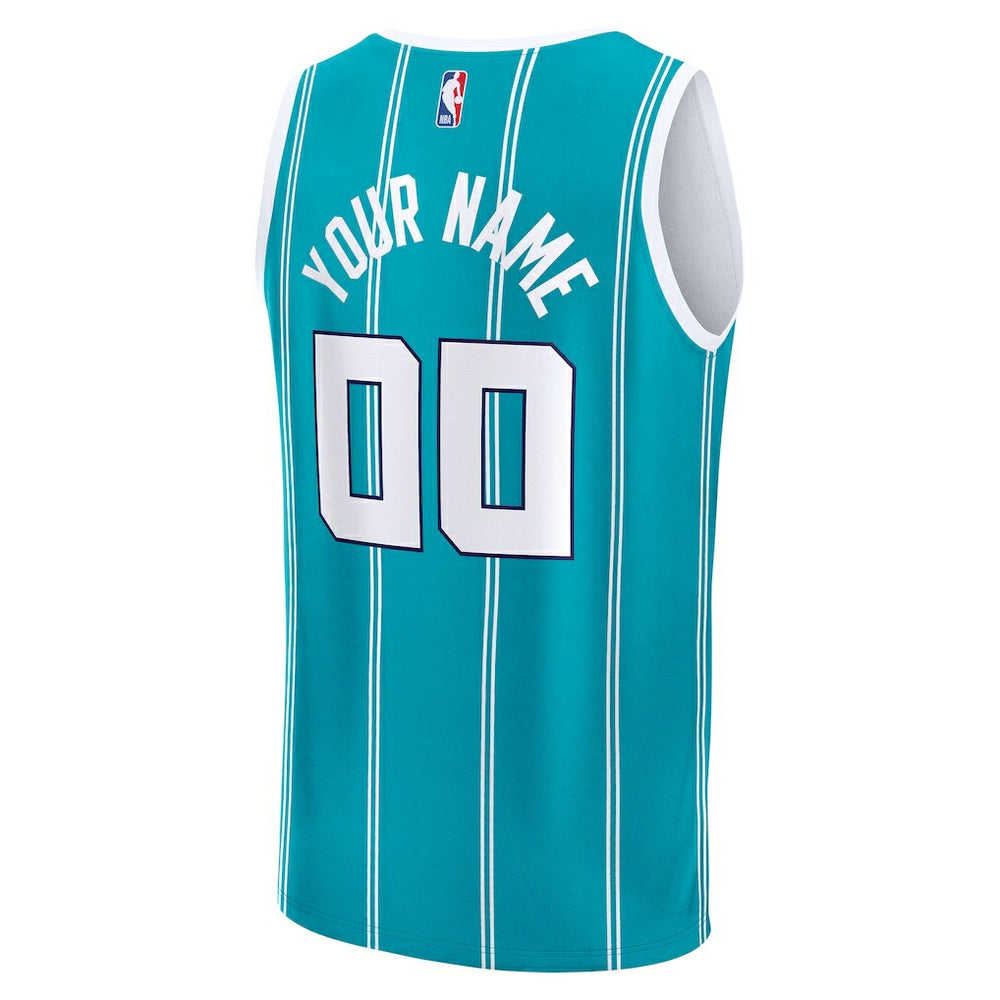Charlotte Hornets Fast Break Custom Jersey - Icon Edition - Teal cheap