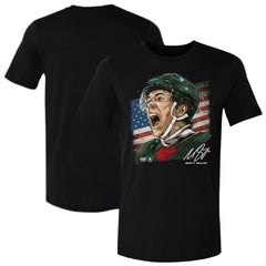 Matthew Boldy US Men's Hockey 500 Level Flag T-Shirt - Black T-shirts