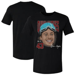Quinn Hughes US Men's Hockey 500 Level Goggles T-Shirt - Black T-shirts