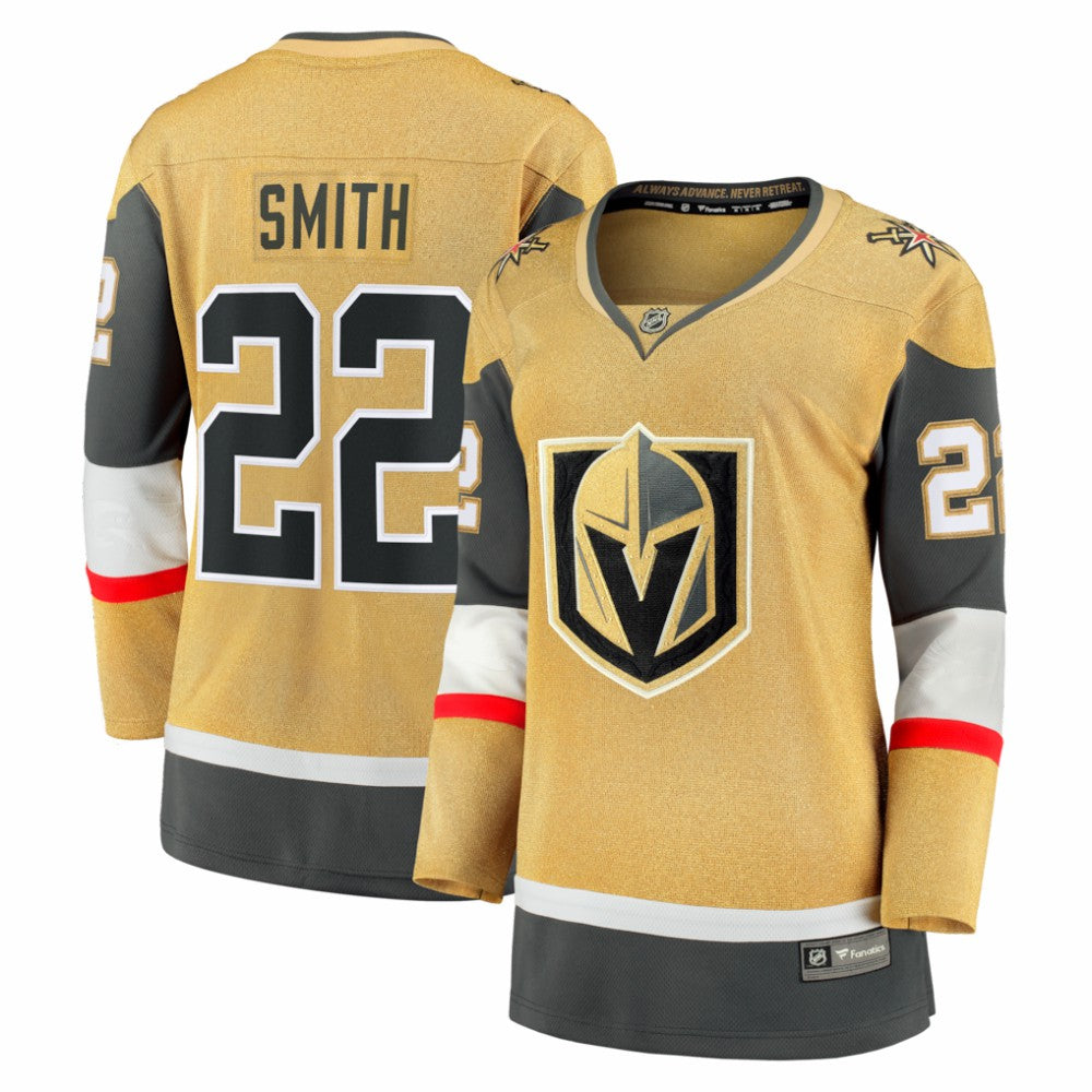 Cole Smith Vegas Golden Knights Fanatics Women's Home Breakaway Jersey - Gold Jerseys
