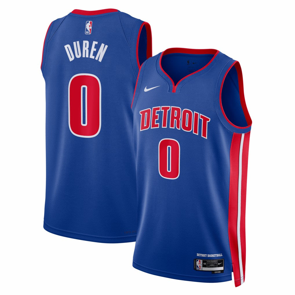 Jalen Duren Detroit Pistons Unisex Swingman Jersey sale - Icon Editi- Blue sale