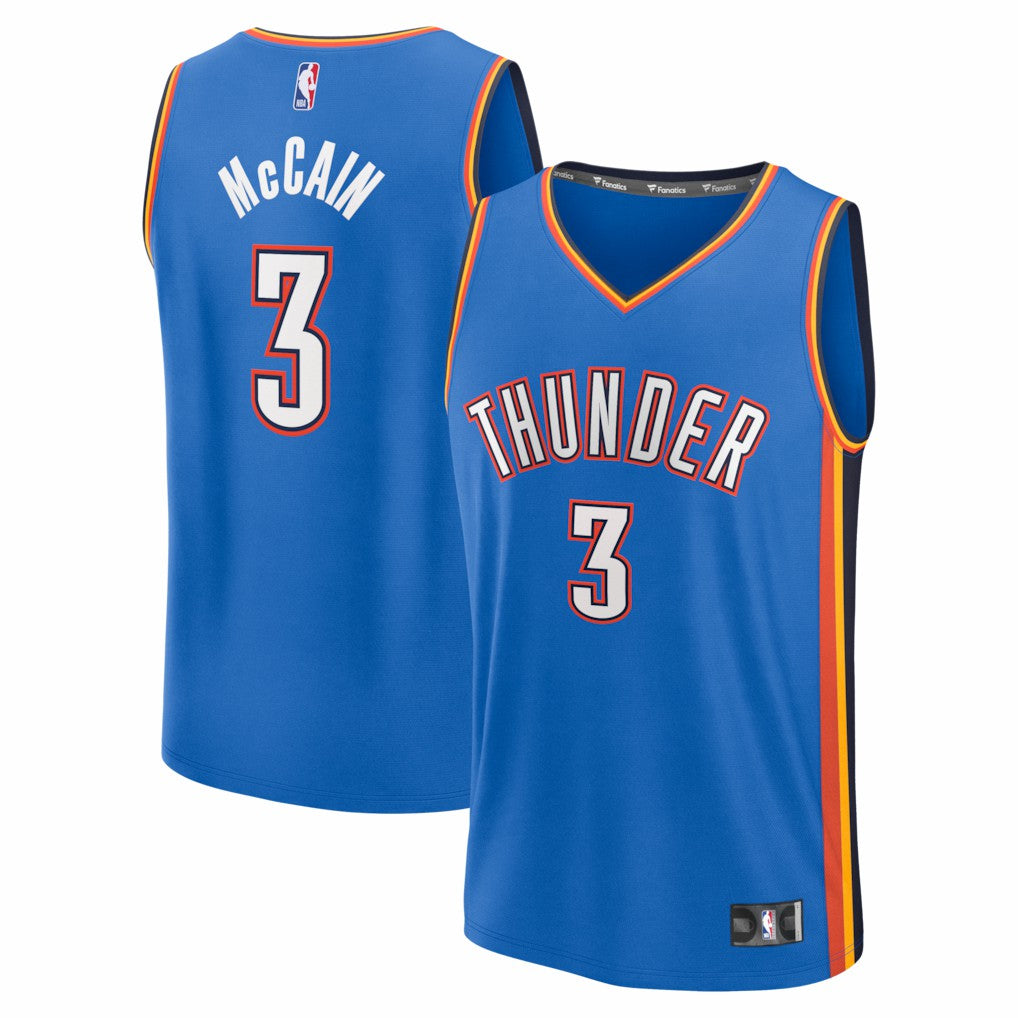 Jared McCain Oklahoma City Thunder Fast Break Replica Jersey - Icon Edition - Blue shop